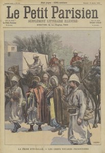 Zdobycie Ain Salah w Algierii: wodzowie Tuaregów wzięty do niewoli przez Francuzów