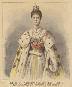 Caryca Aleksandra z Rosji w szatach koronacyjnych