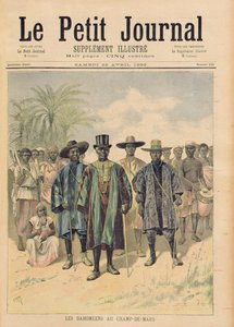 Dahomejczycy na Polach Marsowych, ilustracja z „Le Petit Journal”, 22 kwietnia 1893 r.