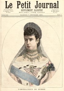 Cesarzowa Rosji, z „Le Petit Journal”, 7 lutego 1891 r.