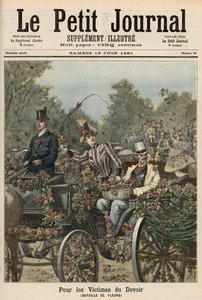 Ofiarom obowiązku: Bitwa kwiatów, z „Le Petit Journal”, 13 czerwca 1891