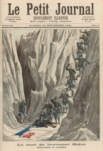 Śmierć porucznika Bujona: odkrycie jego ciała, z „Le Petit Journal”, 12 września 1891 autorstwa Fortune Louis Meaulle and Henri Meyer