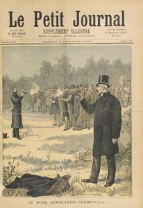 Pojedynek między Paulem Deroulede (1846-1914) i Georges Clemenceau (1841-1929) ilustracja z „Le Petit Journal”, 7 stycznia 1893