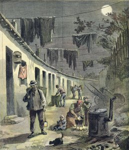 Zbieracze z Paryża, ilustracja z ilustrowanego dodatku „Le Petit Journal”, 27 sierpnia 1892 r. autorstwa Fortune Louis Meaulle and Henri Meyer
