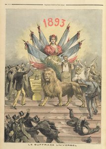 Powszechne prawo wyborcze, ilustracja z dodatku „Le Petit Journal”, 19 sierpnia 1893 r.