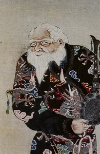 Wielcy przywódcy osiemnastowiecznych Ainu: Itokoi i Shinichi z Akkeshi, Chosama z Uraashibetsu i Shonko z Noshappu, w szczególności, ilustracja