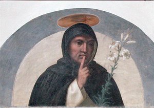 Św. Dominik (ok.1170-1221) (fresk) autorstwa Fra Bartolomeo