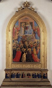 Koronacja Dziewicy (Obraz na drewnie) autorstwa Fra  Angelico