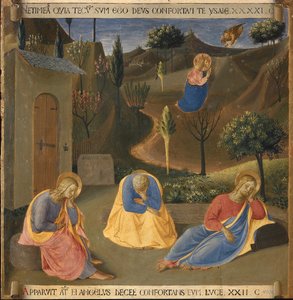 Agonia w ogrodzie Getsemani. Życie Chrystusa, Armadio degli Argenti. (Tempera na drewnie