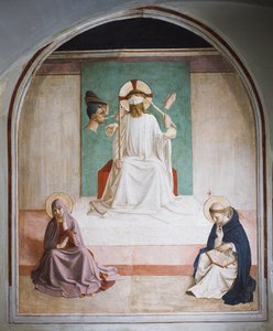 Naśmiewanie się z Chrystusa z Maryją i św. Dominikiem