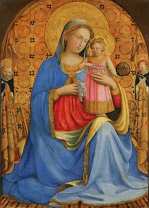 Niemiecki: Maria mit dem Kind und Heiligen Madonna z Dzieciątkiem autorstwa Fra Angelico