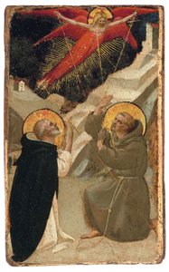 Święty Dominik i stygmatyzacja świętego Franciszka autorstwa Fra Angelico