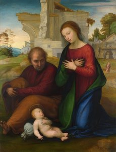 Adoracja Dzieciątka Jezus. przed 1511
