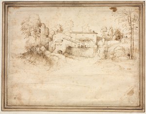 Dom na zboczu wzgórza autorstwa Fra Bartolommeo