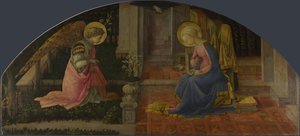 Panel Zwiastowania Medici, ok. godz. 1450 autorstwa Fra Filippo Lippi
