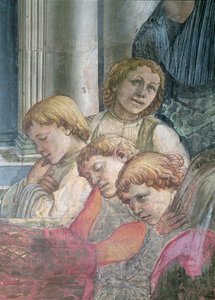 Szczepana, szczegóły dotyczące chórzystów, 1452-66 fresk patrz także 63780 & 63782 autorstwa Fra Filippo Lippi