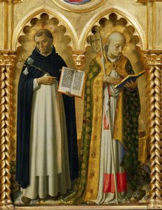 Święci Dominik i Mikołaj z Bari Z Ołtarza Perugii, ok. 1437. autorstwa Fra Giovanni Angelico da Fiesole