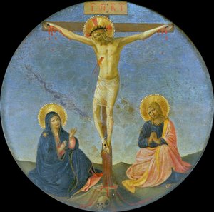 Ukrzyżowanie z Maryją i św. 1440. autorstwa Fra Giovanni Angelico da Fiesole