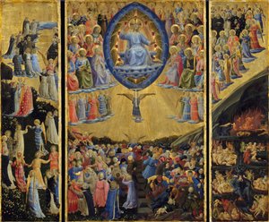 Skrzydlaty Ołtarz Sądu Ostatecznego, początek XV wieku. autorstwa Fra Giovanni Angelico da Fiesole