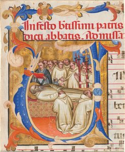 Śmierć św. Benedykta autorstwa Fra Gregorio Mutii da Montalcino