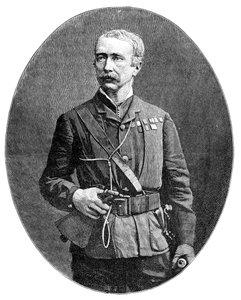Granat Joseph Wolseley, 1. wicehrabia Wolseley, urodzony w Irlandii żołnierz brytyjski, 1900.