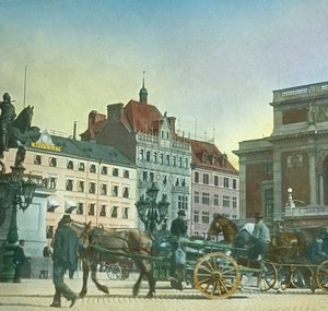 Gustav Adolfs Square, Sztokholm, Szwecja, koniec XIX-początek XX wieku.