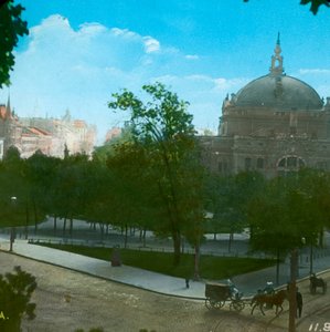 Teatr Narodowy, Christiania, Oslo, Norwegia, koniec XIX-początek XX wieku.