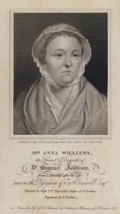 Anna Williams, walijska poetka i przyjaciółka angielskiego pisarza Samuela Johnsona (grafika) autorstwa Frances (after) Reynolds