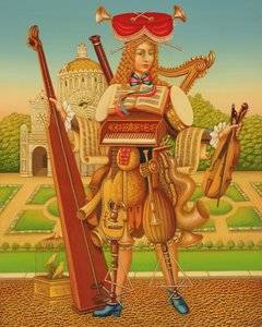 Ogród Muzyków, 1997 (olej i tempera na panelu)
