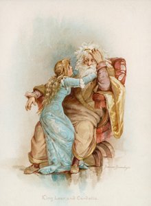 Król Lear i Cordelia Szekspira