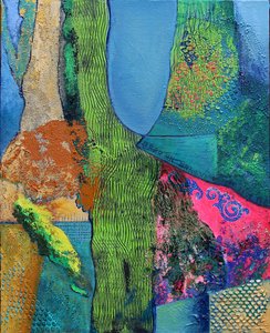 Totem#3, 2012 (akryl na płótnie) autorstwa Frances Ferdinands