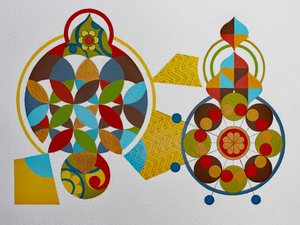 Białe na ryżu #5 autorstwa Frances Ferdinands