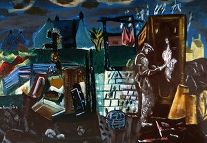 Oficyny, ok. 1935 (olej na płótnie) autorstwa Frances Hodgkins