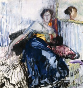 Leżąca kobieta autorstwa Frances Hodgkins