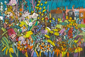 Ogród Działkowy, 2009 (pastel na płycie)