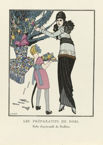 Przygotowania do Świąt Bożego Narodzenia, wyd. 1914 (druk szablonowy)