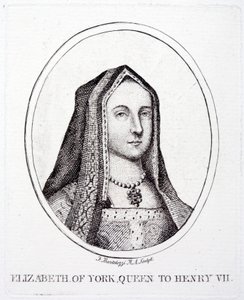 Elżbieta York, królowa małżonka króla Henryka VII (grafika) autorstwa Francesco (after) Bartolozzi
