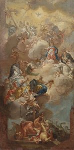 Gloryfikacja świętego Dominika autorstwa Francesco (after) Solimena