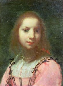 Portret młodej kobiety, ok. 1640 (olej na miedzi) autorstwa Francesco (attr. to) Furini