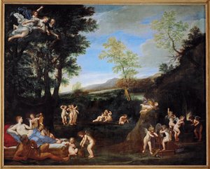 Le repos de Venus et de Vulcain - odpoczynek Wenus i Wulkana ... autorstwa Francesco Albani