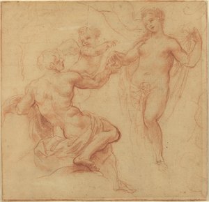 Paryż wręcza jabłko Wenus autorstwa Francesco Albani