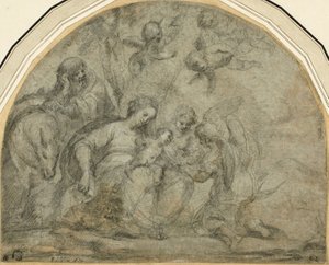 Odpocznij w locie do Egiptu autorstwa Francesco Albani