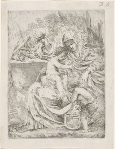 Święta Rodzina z Janem autorstwa Francesco Amato