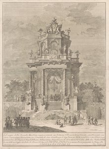 Seconda Macchina dla Chin z 1782 r.: Święto wsi nocą, 1782 r. autorstwa Francesco Barbazza