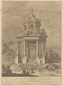 Prima Macchina dla Chin z 1782 roku: Świątynia Janusa zbudowana przez Numę Pompiliusa autorstwa Francesco Barbazza, after Giuseppe Palazzi