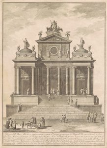Prima Macchina dla Chin z 1785 r.: Świątynia Jowisza rozpoczęta przez Tarquinius Priscus z cudem Acciusa Naeviusa autorstwa Francesco Barbazza, after Giuseppe Palazzi