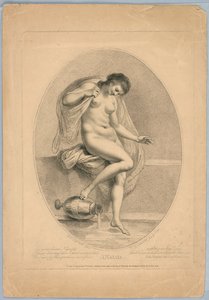 Najada (kobieta wchodząca do wanny) autorstwa Francesco Bartolozzi