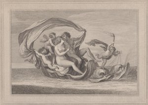 Acis i Galatea, 1787. autorstwa Francesco Bartolozzi