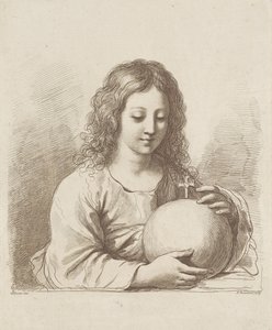 Chrystus z kulą ziemską autorstwa Francesco Bartolozzi