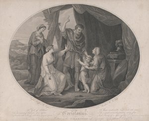 Coriolanus: Bóg żołnierzy, aby zawstydzić niezniszczalnych... Szekspir, Cori..., 3 listopada 1785. autorstwa Francesco Bartolozzi